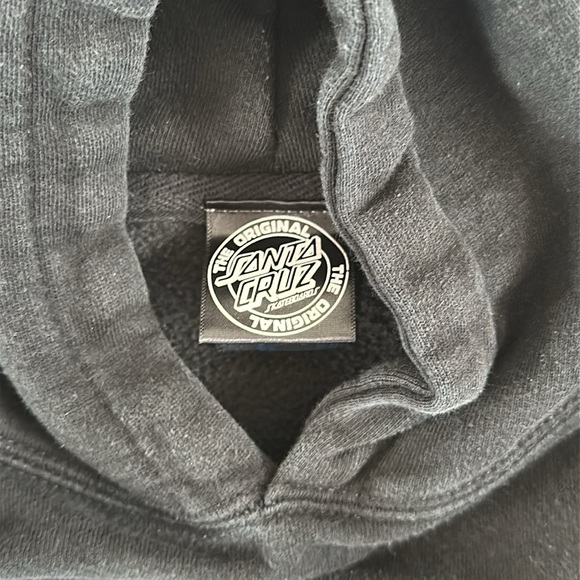 Original Santa Cruz, Skateboards, Black Hoodie, Kids Xl - Picture 3 of 5